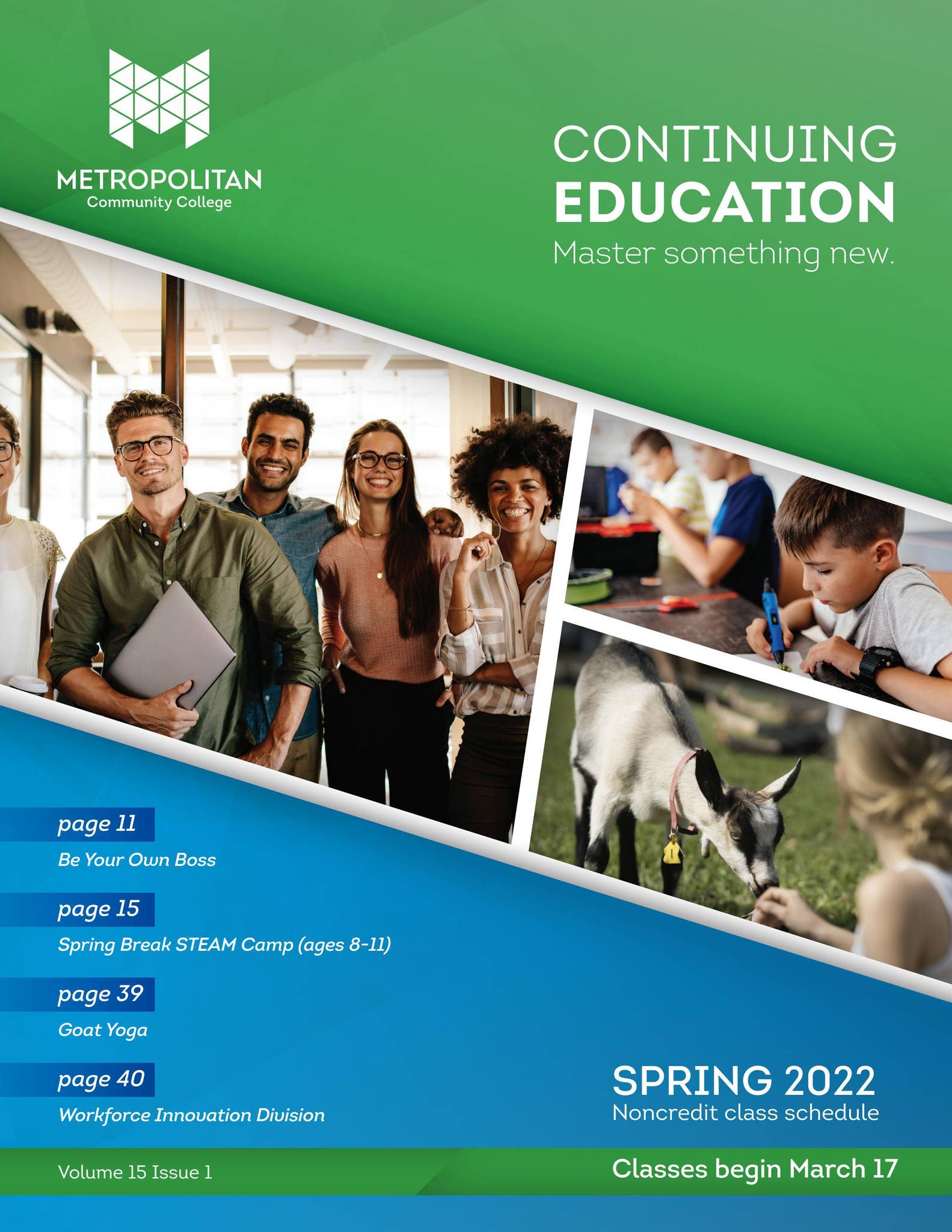 MCC Continuing Education Spring Mailer 2022 by MCC Community