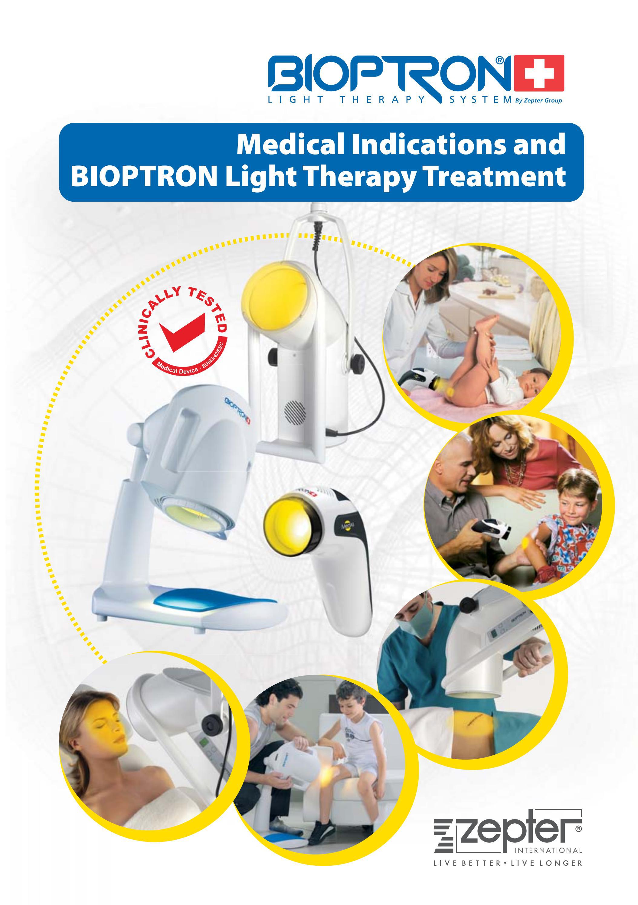 Medical Indications and BIOPTRON Light Therapy Treatment brochure by