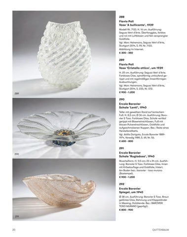Quittenbaum Kunstauktionen GmbH 灯饰目录 · 161B | Auktion ' 穆拉诺玻璃 Glas' | Quittenbaum Kunstauktionen München 第 22 页