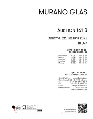 Quittenbaum Kunstauktionen GmbH 灯饰目录 · 161B | Auktion ' 穆拉诺玻璃 Glas' | Quittenbaum Kunstauktionen München 第 3 页