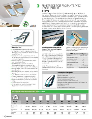 FAKRO 家具目录 德文 produits - Puits 德文 lumière et accessoires Canada 第 20 页