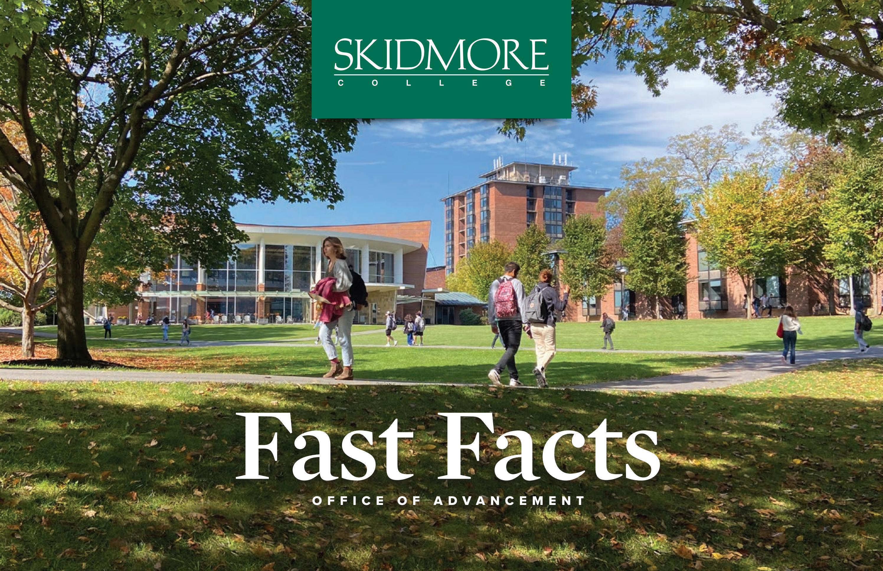 Skidmore College Fast Facts 2022 By Skidmore College Issuu