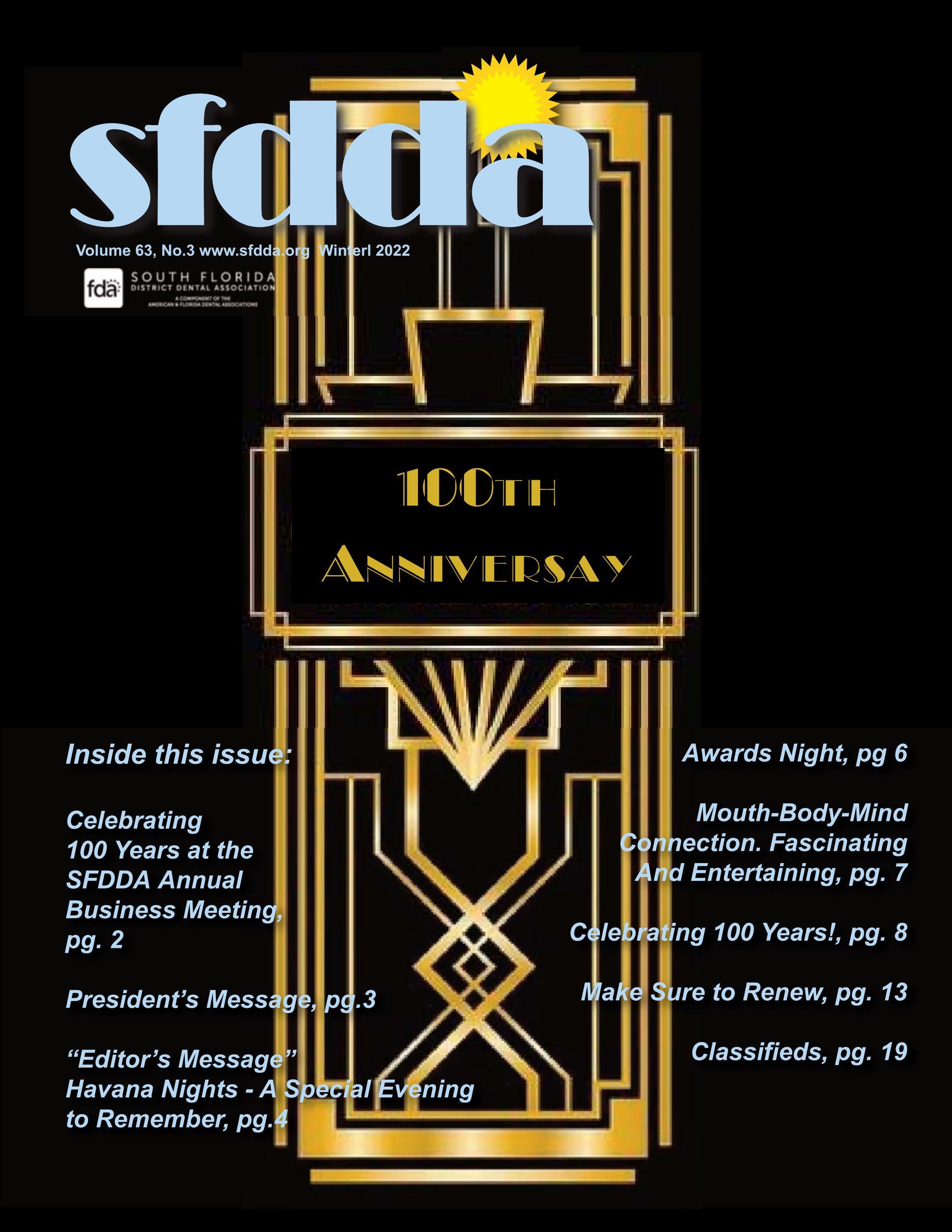 SFDDA Winter Issue 2022 by South Florida District Dental Association - Issuu