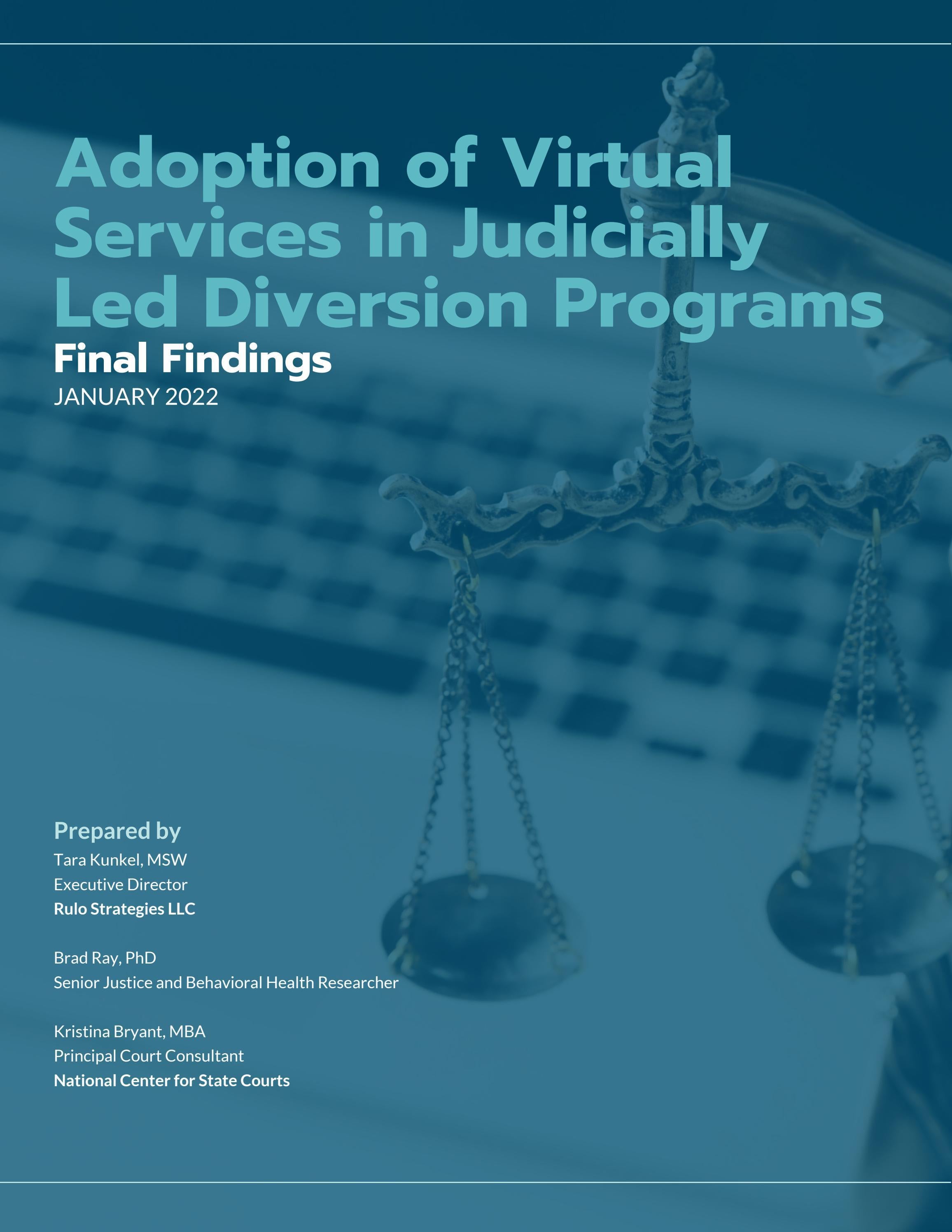 Adoption of Virtual Services in Judicially Led Diversion Programs