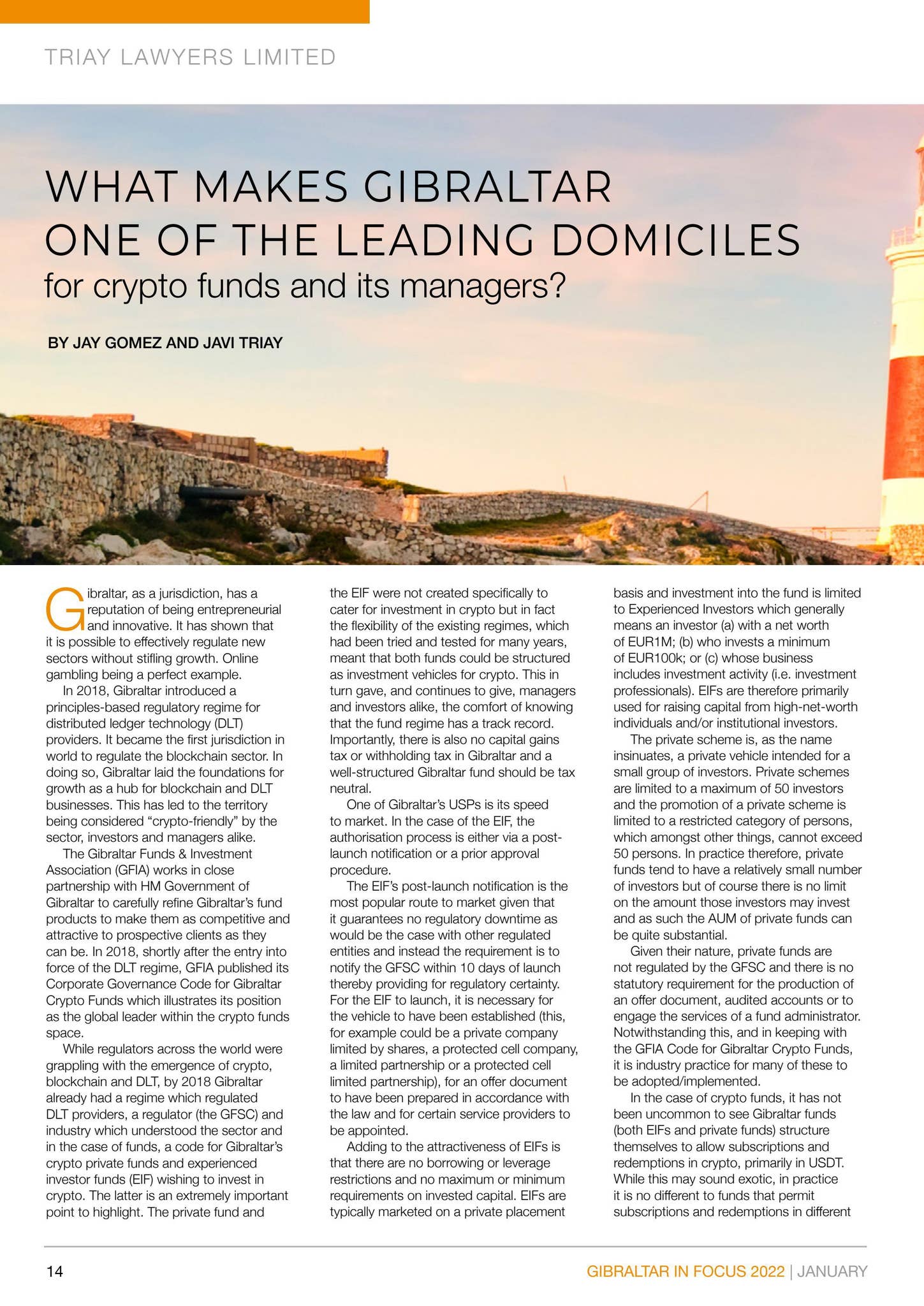 Gibraltar in Focus 2022 by Global Fund Media - Issuu