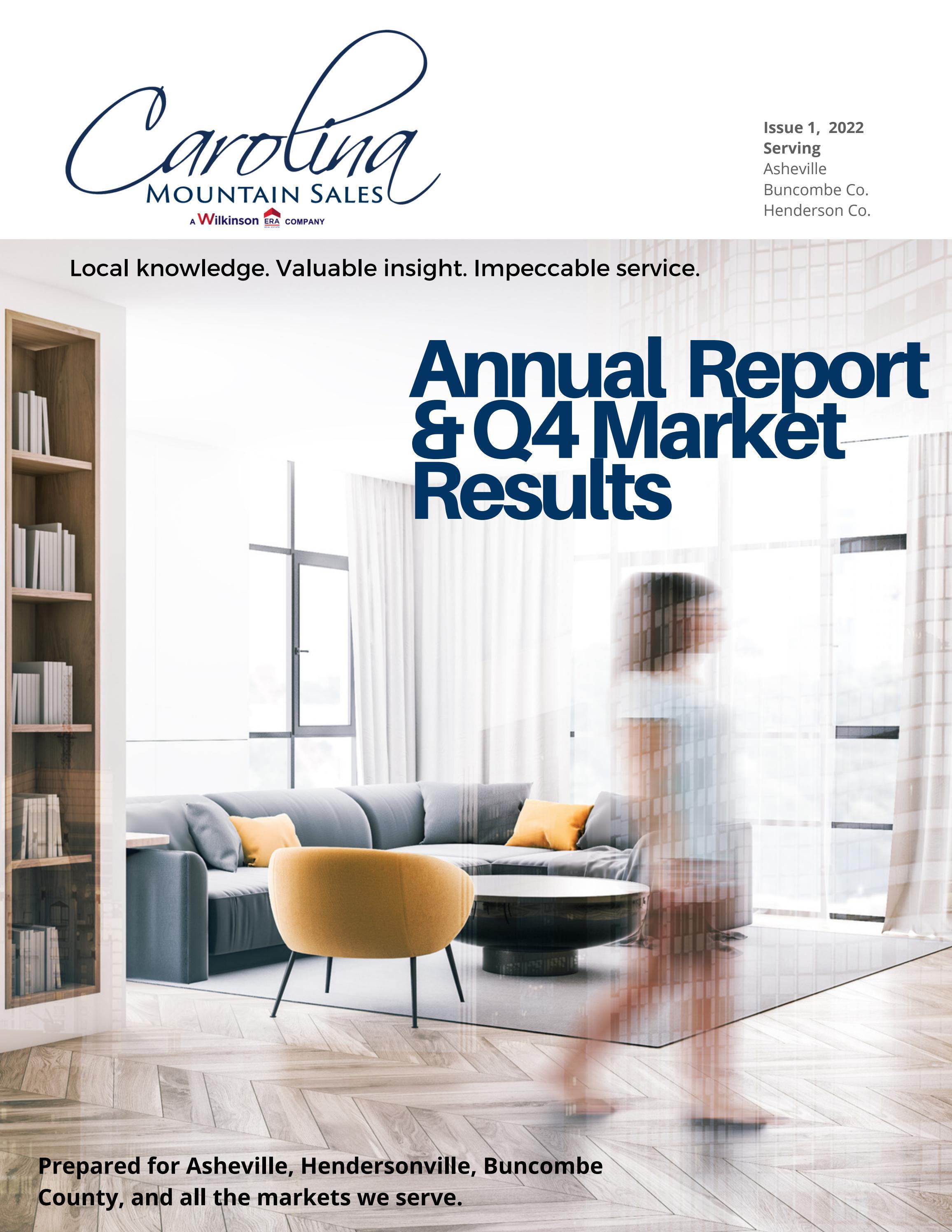 Carolina Mountain Sales Annual Report & Q4 Results 2022 by ERA Live Moore Real Estate and our