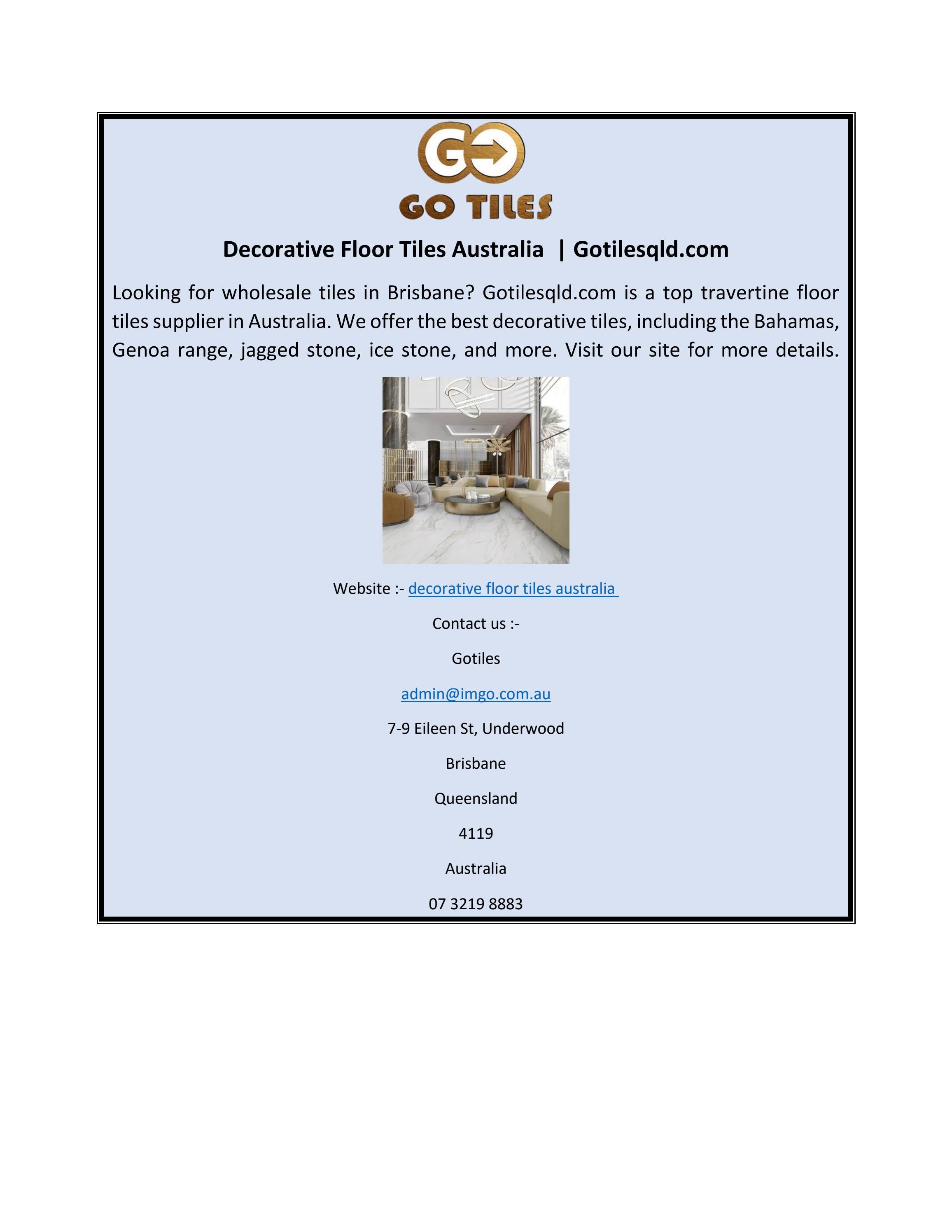 Decorative Floor Tiles Australia by gotilesql Issuu