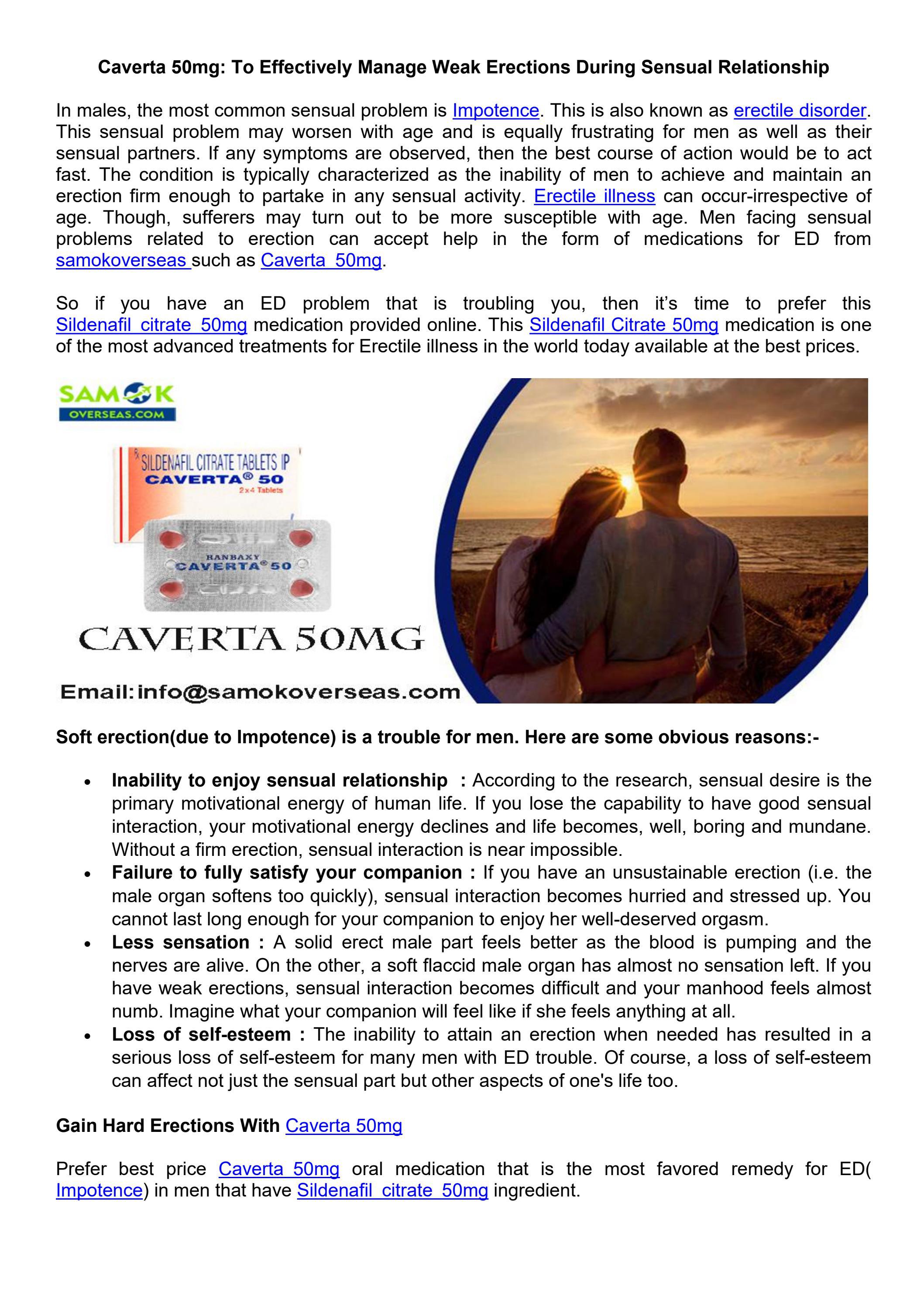 Buy Coverta 50mg (Sildenafil 50mg) Tablets Cheap Price - Samok Overseas ...