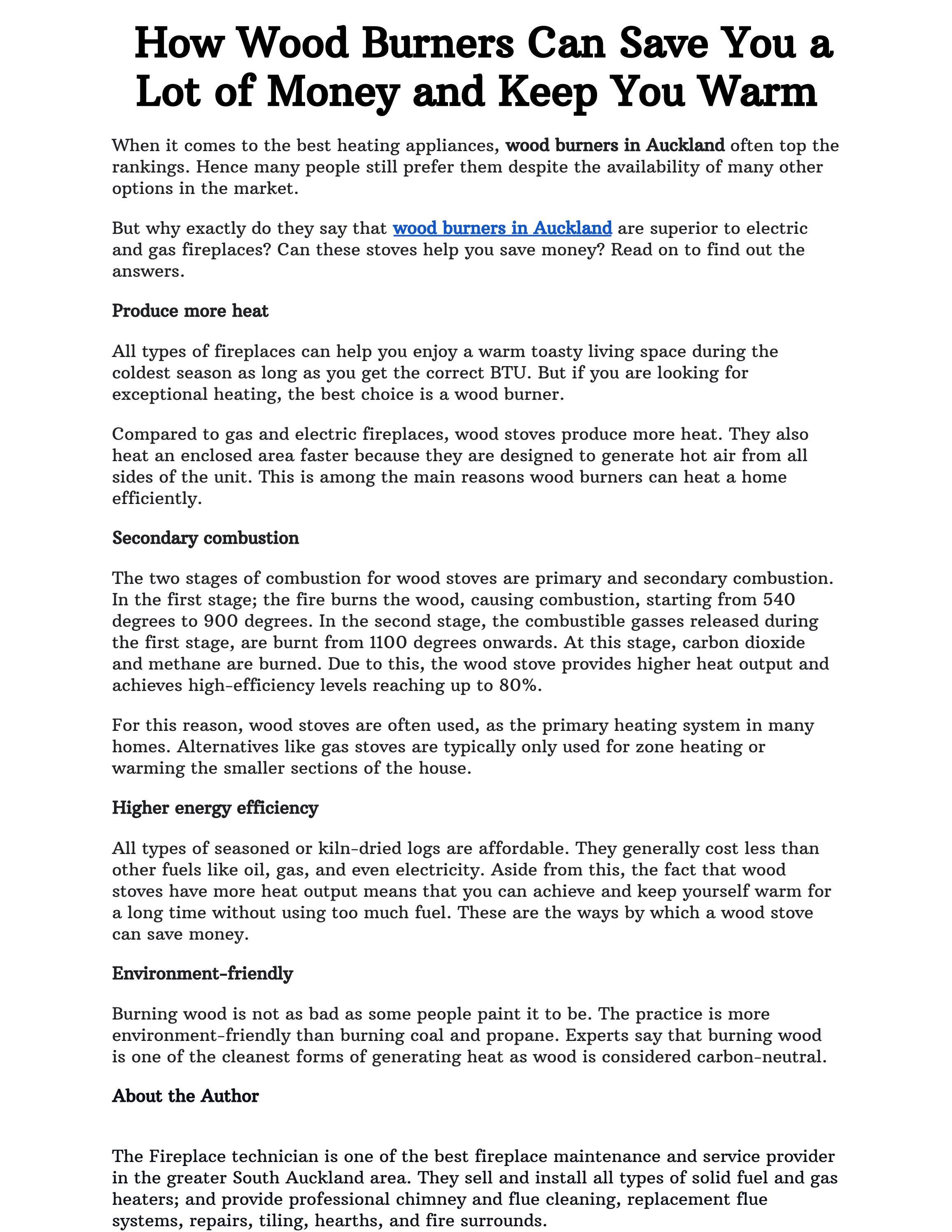 How Wood Burners Can Save You a Lot of Money and Keep You Warm by The