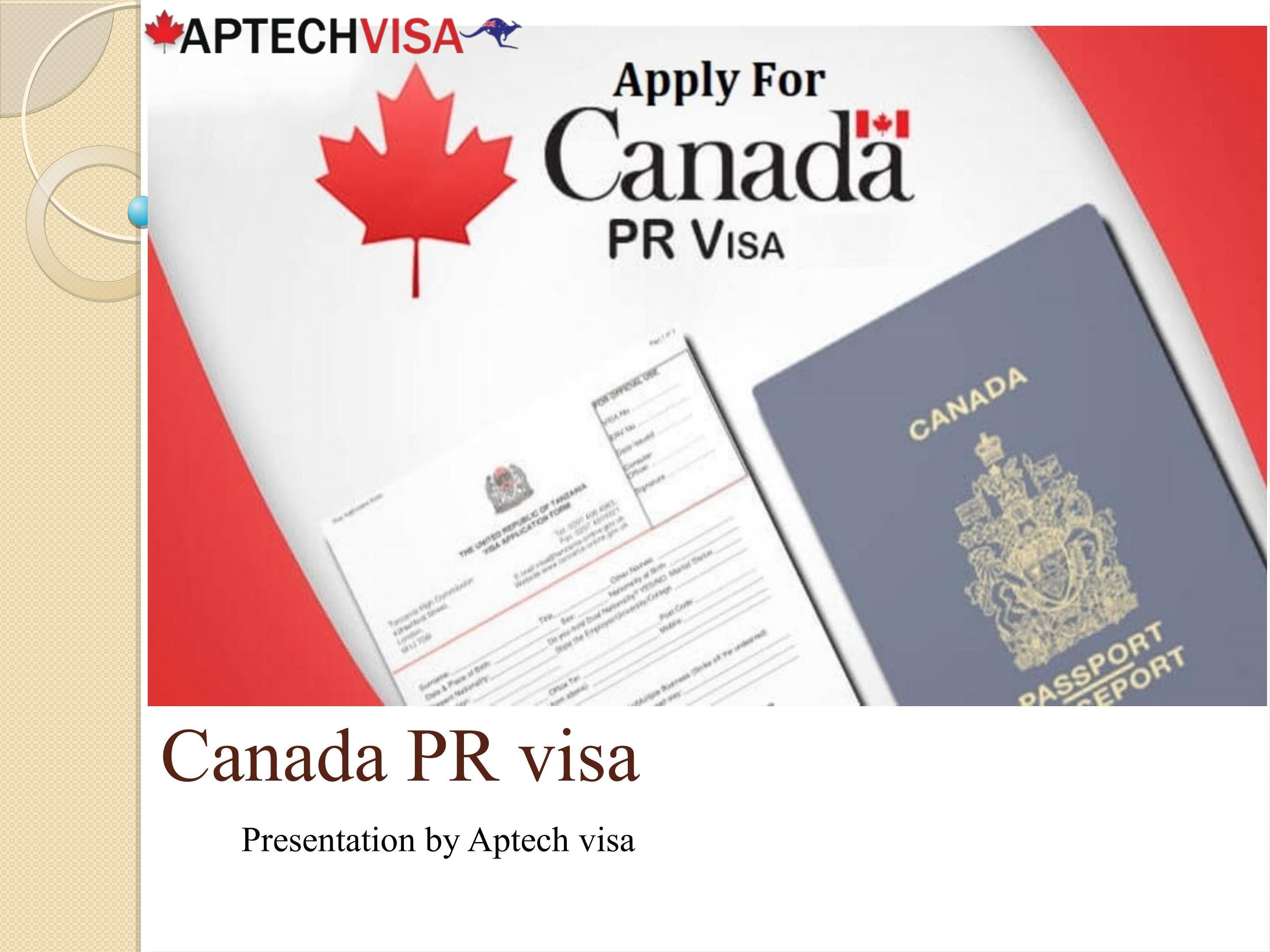 Simple Steps to Apply for Canada PR visa from India by AptechVisa Issuu