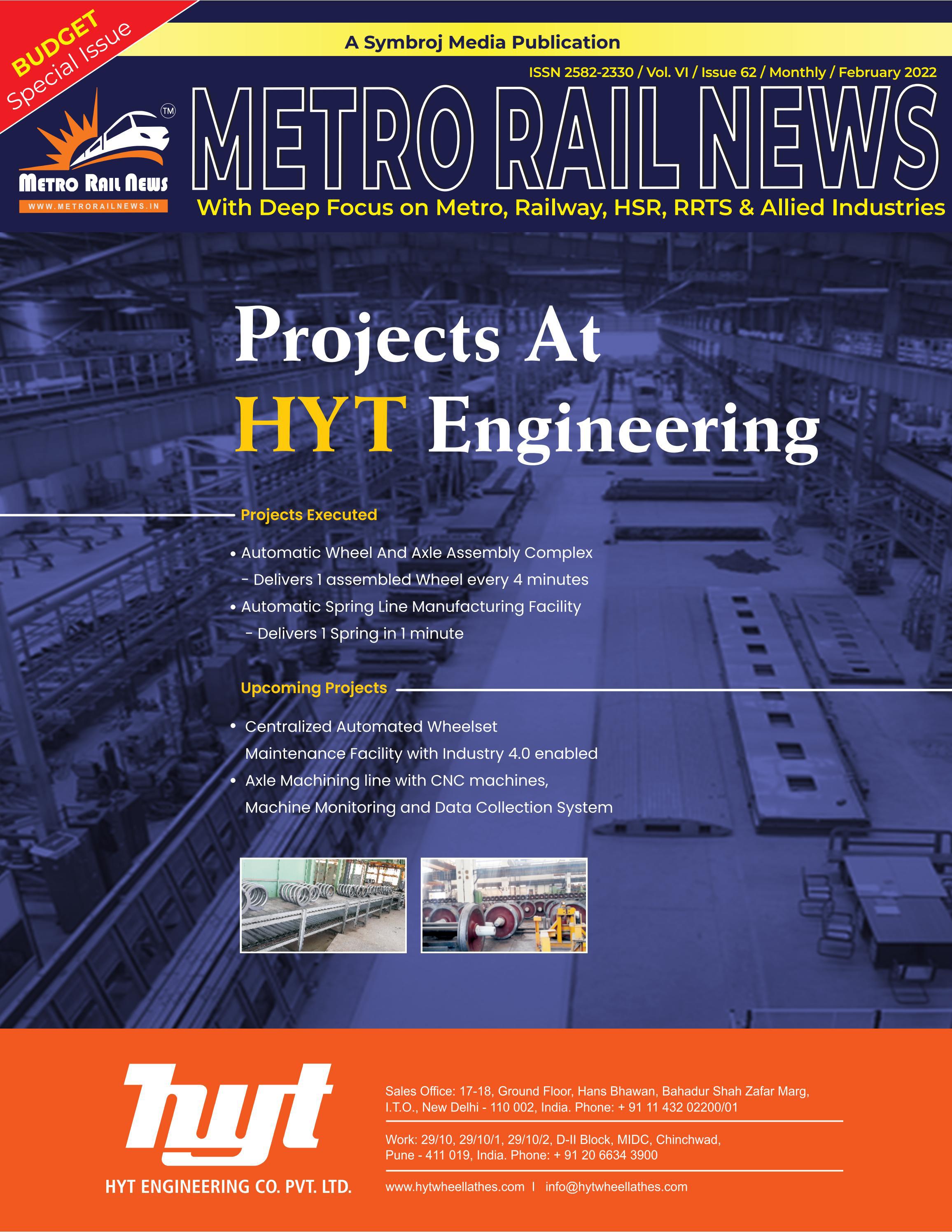 Metro Rail News Feb 2022 - Budget Special Issue by Metro Rail News - Issuu