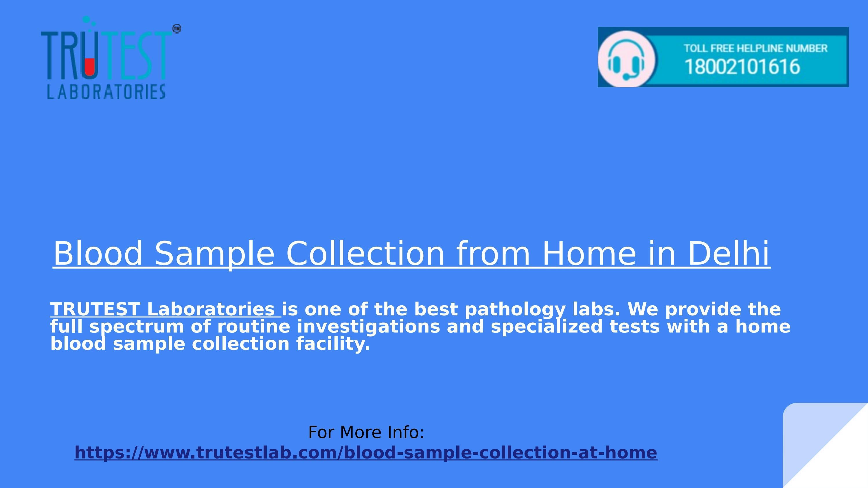 Blood Sample Collection from Home in Delhi by pathologylab Issuu