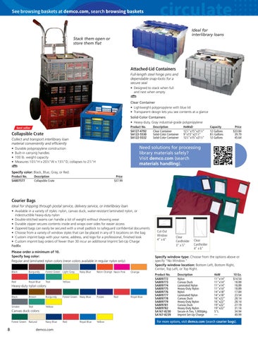 Demco, Inc. 教育 Library Essentials 家具目录 2022 第 10 页