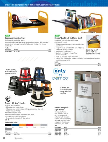 Demco, Inc. 教育 Library Essentials 家具目录 2022 第 12 页