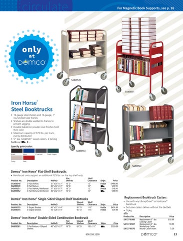 Demco, Inc. 教育 Library Essentials 家具目录 2022 第 15 页