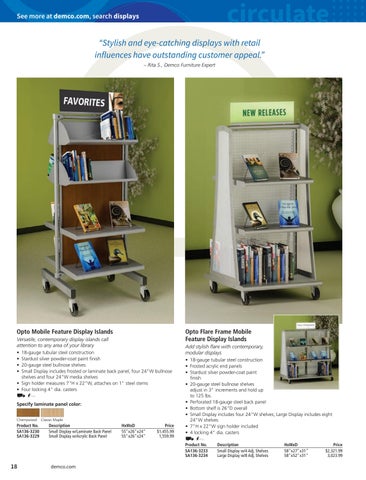 Demco, Inc. 教育 Library Essentials 家具目录 2022 第 20 页