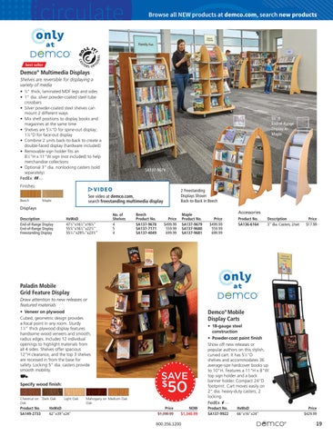Demco, Inc. 教育 Library Essentials 家具目录 2022 第 21 页