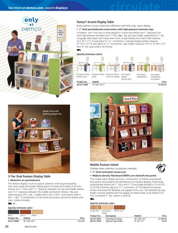 Demco, Inc. 教育 Library Essentials 家具目录 2022 第 22 页