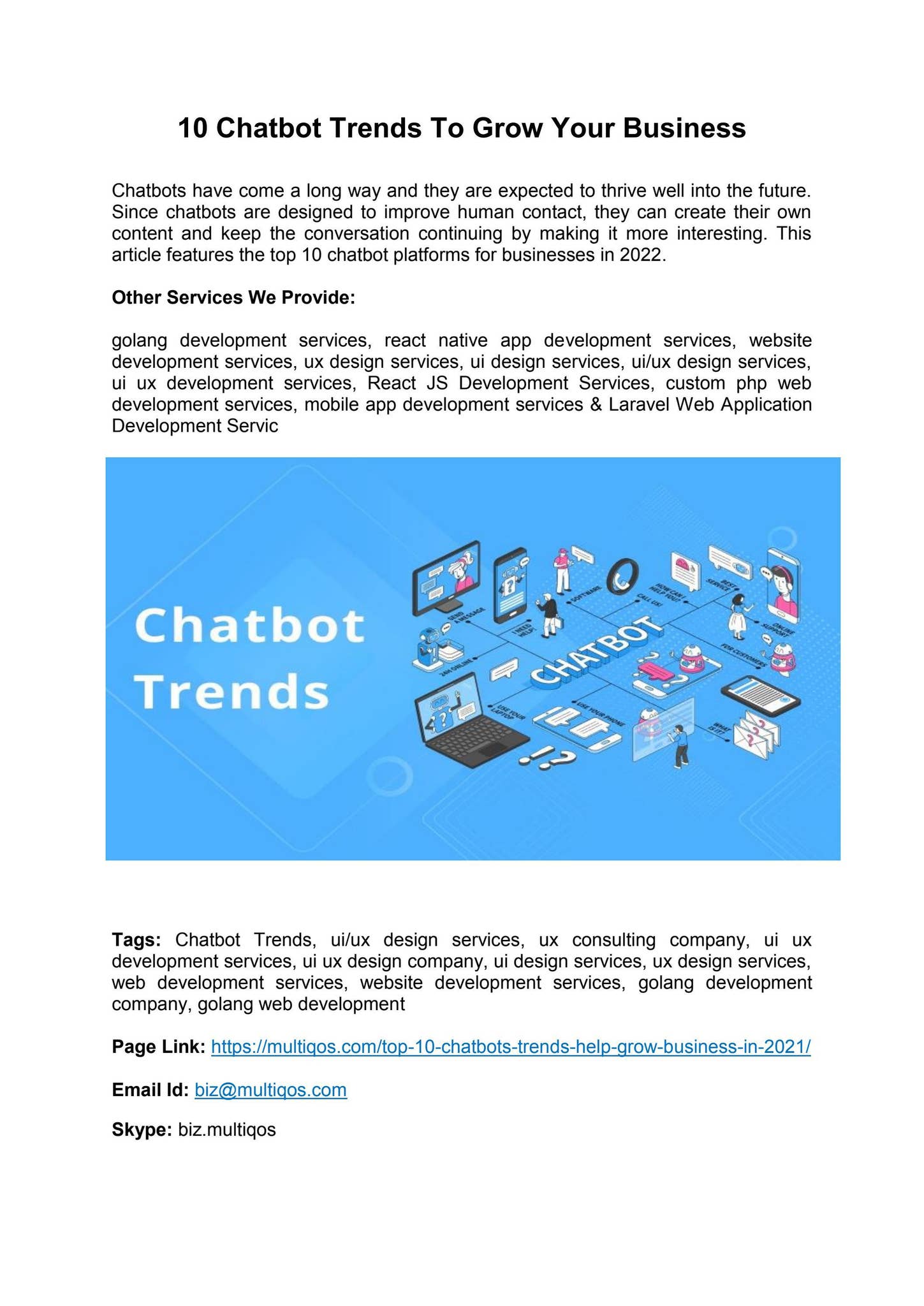 Top 10 Chatbot Stats and Trends to Look Out for in 2022 by MultiQoS
