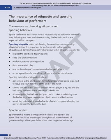 Cambridge Nationals Sport Studies by Cambridge International Education ...