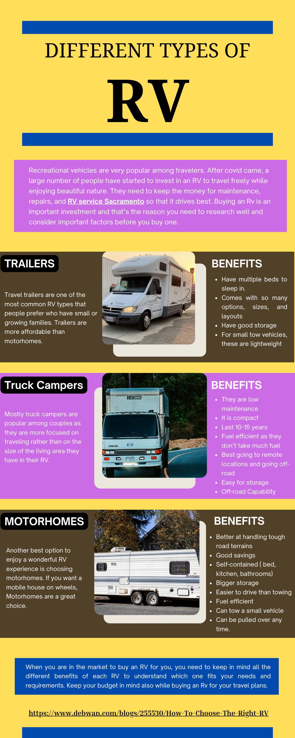 Different Types of RVs and Their Benefits by Mccolloch’s RV Issuu