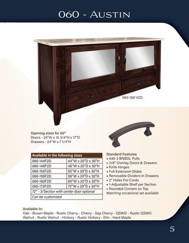 E & G Amish Furniture 家具目录 · 200 Woodcraft 2021 - E&G Amish 家具 第 7 页