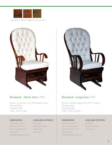Miller - Miller's Cabinet - E&G Amish Furniture 家具目录 · 2021 Gliders by 第 7 页