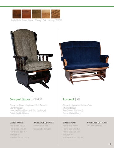 Miller - Miller's Cabinet - E&G Amish Furniture 家具目录 · 2021 Gliders by 第 9 页