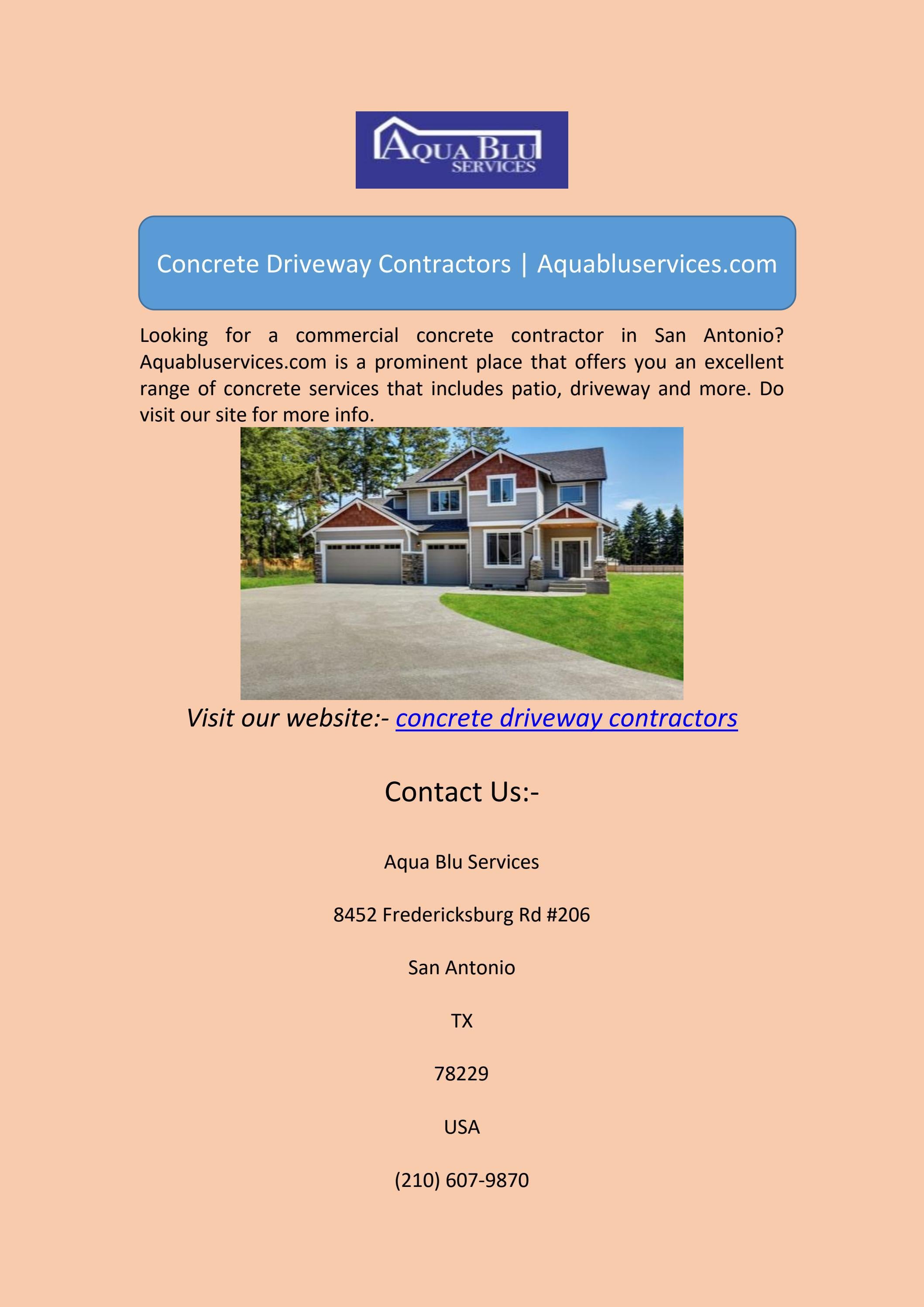 Concrete Driveway Contractors by EATON FAMILY LAW