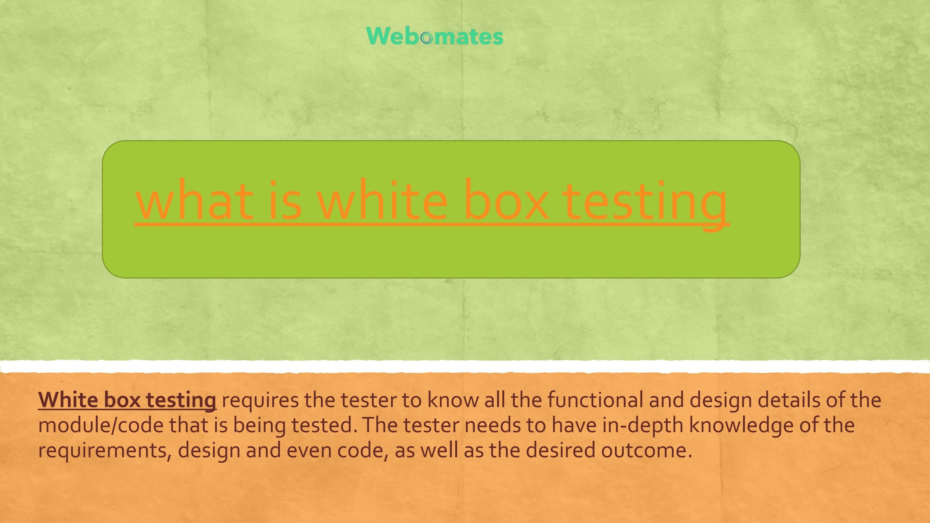 what is white box testing by omates INC Issuu
