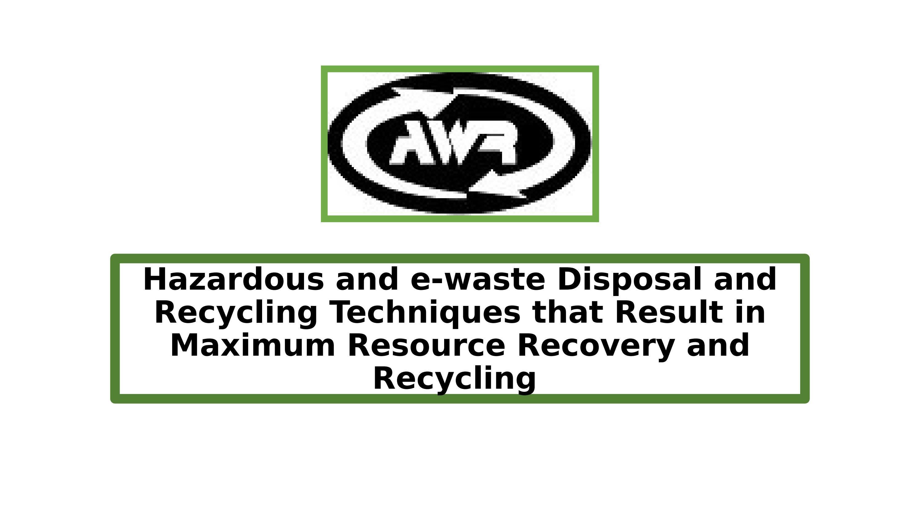 Hazardous Disposal Adelaide Ewaste Disposal Recycling Techniques by