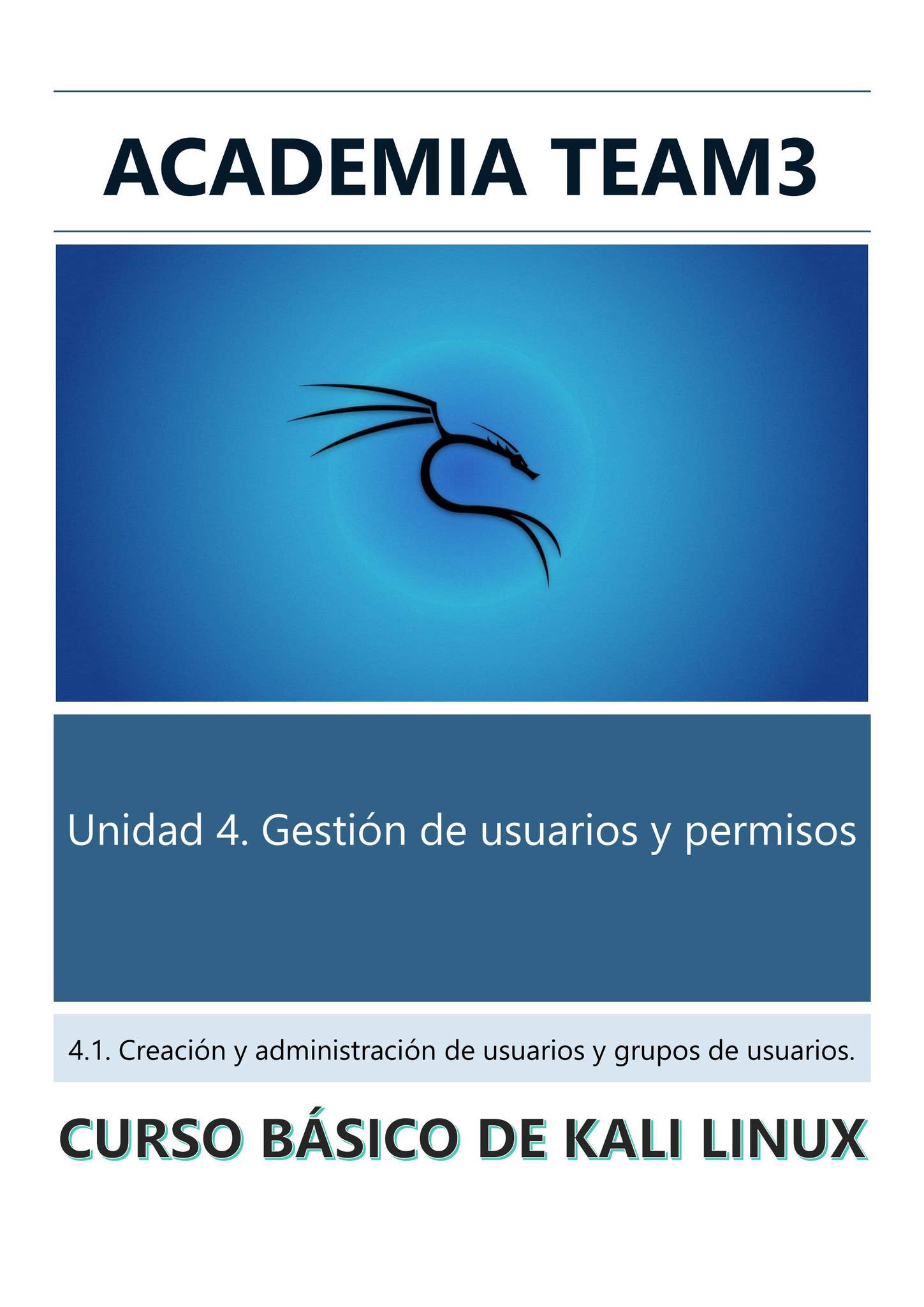 Creación de usuarios y grupos en Kali Linux by Joel Collaguazo - Issuu
