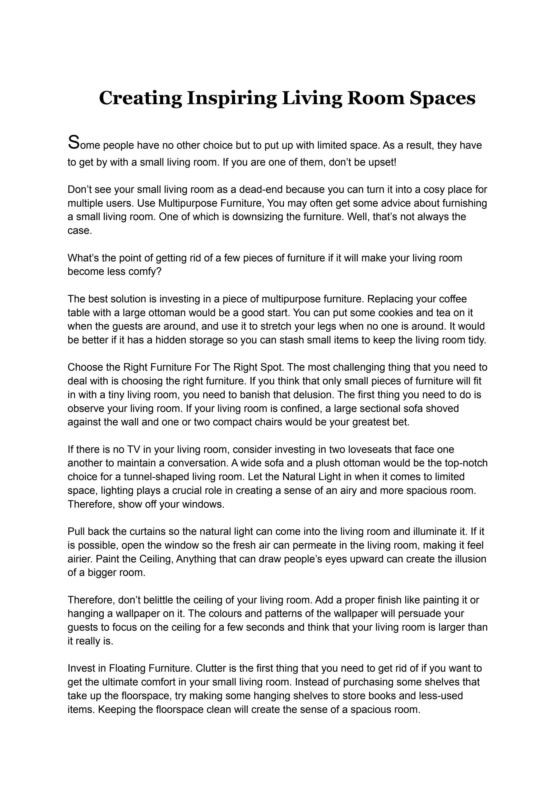 How To Create Inspiring Living Room Spaces Beds Online Perth by