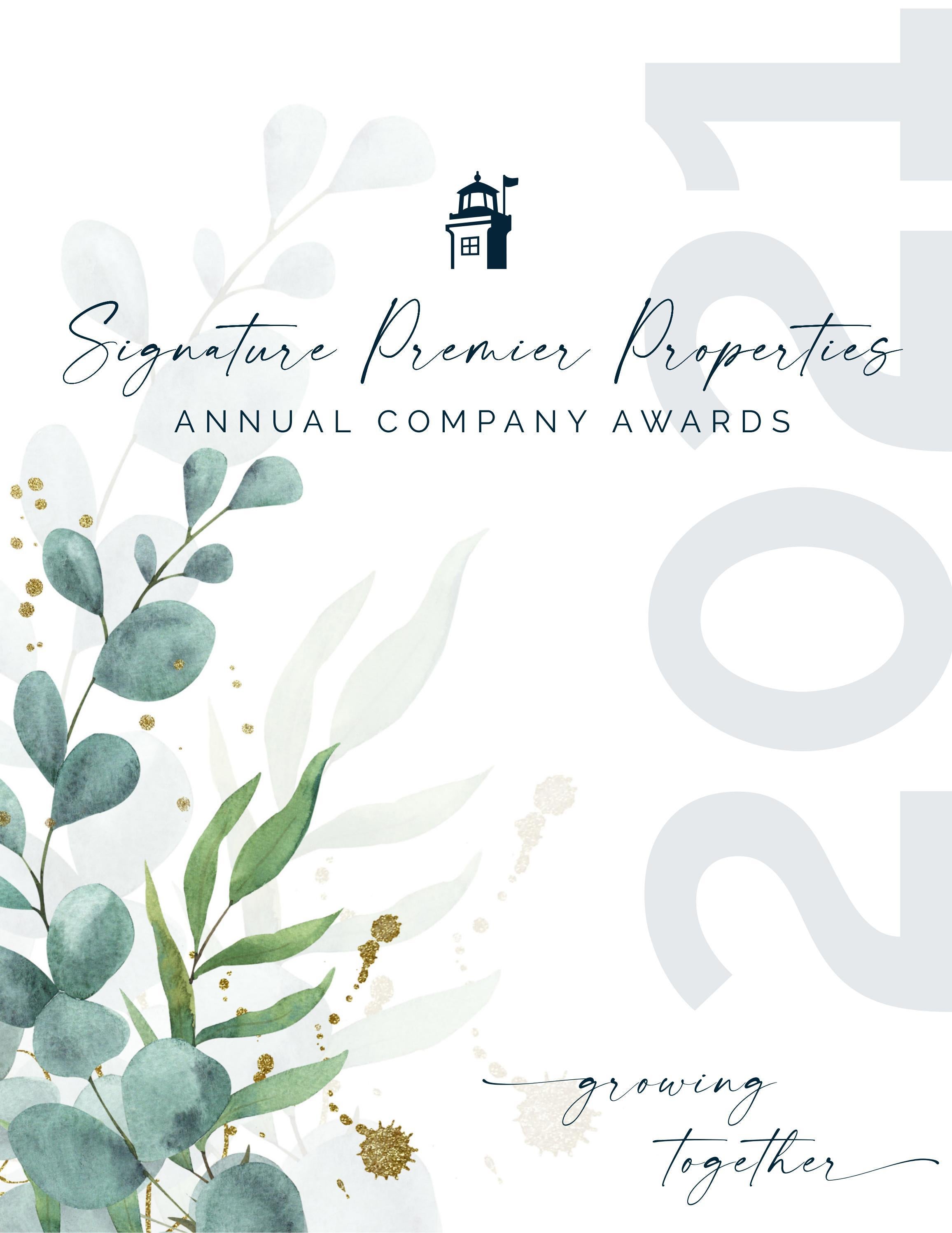 Signature Premier Properties Company Awards 2021 by Signature Premier