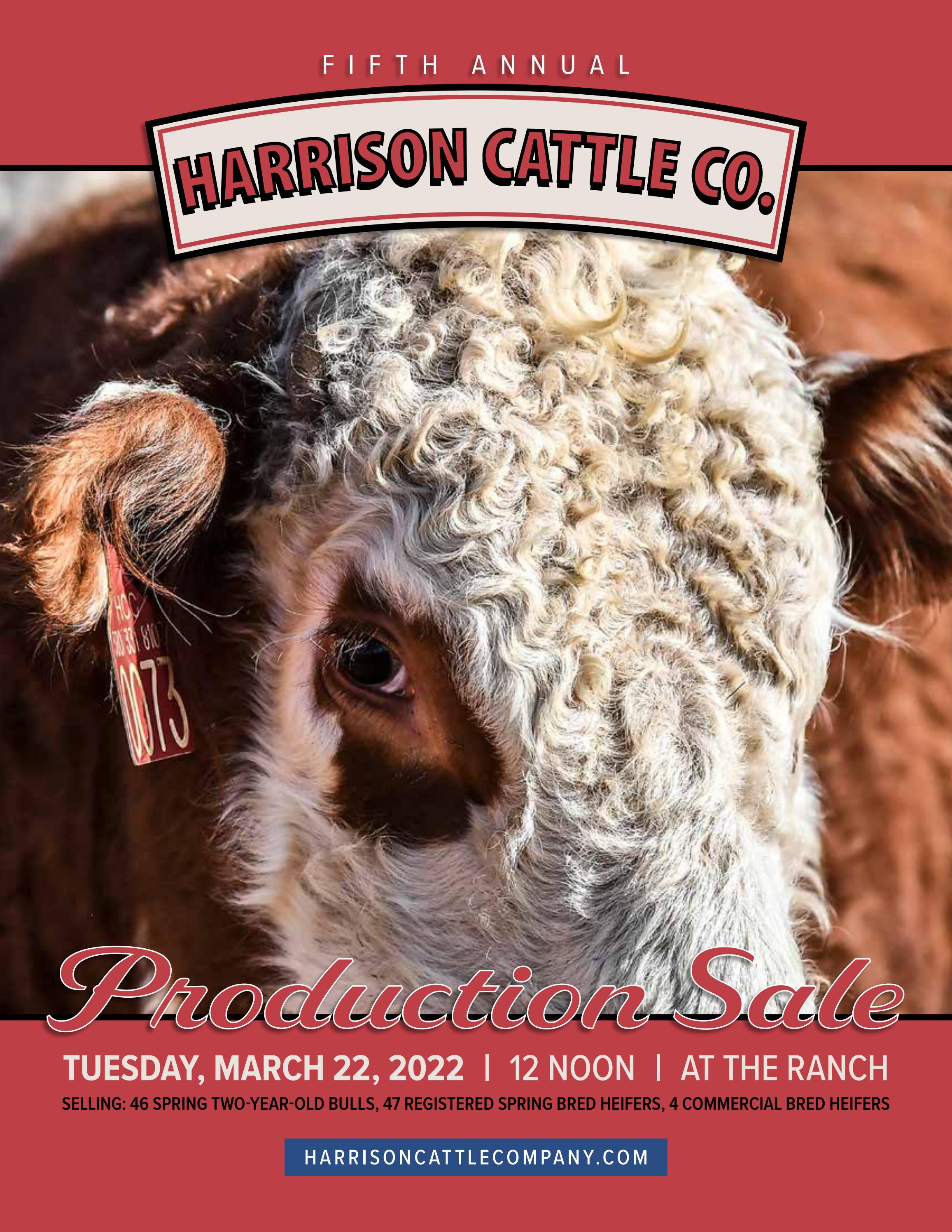 Harrison Cattle Co. Production Sale by American Hereford Association