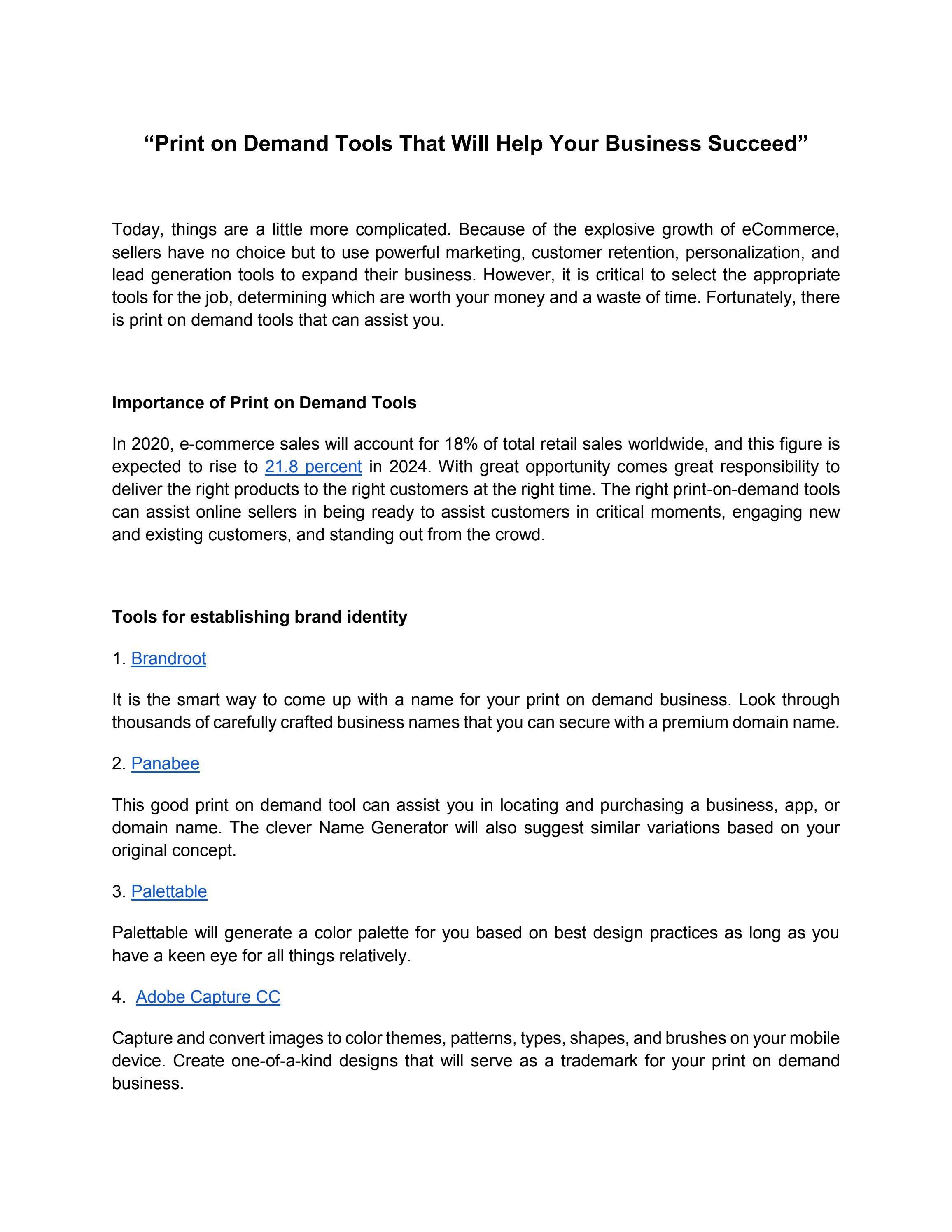 Print on Demand Tools That Will Help Your Business Succeed by