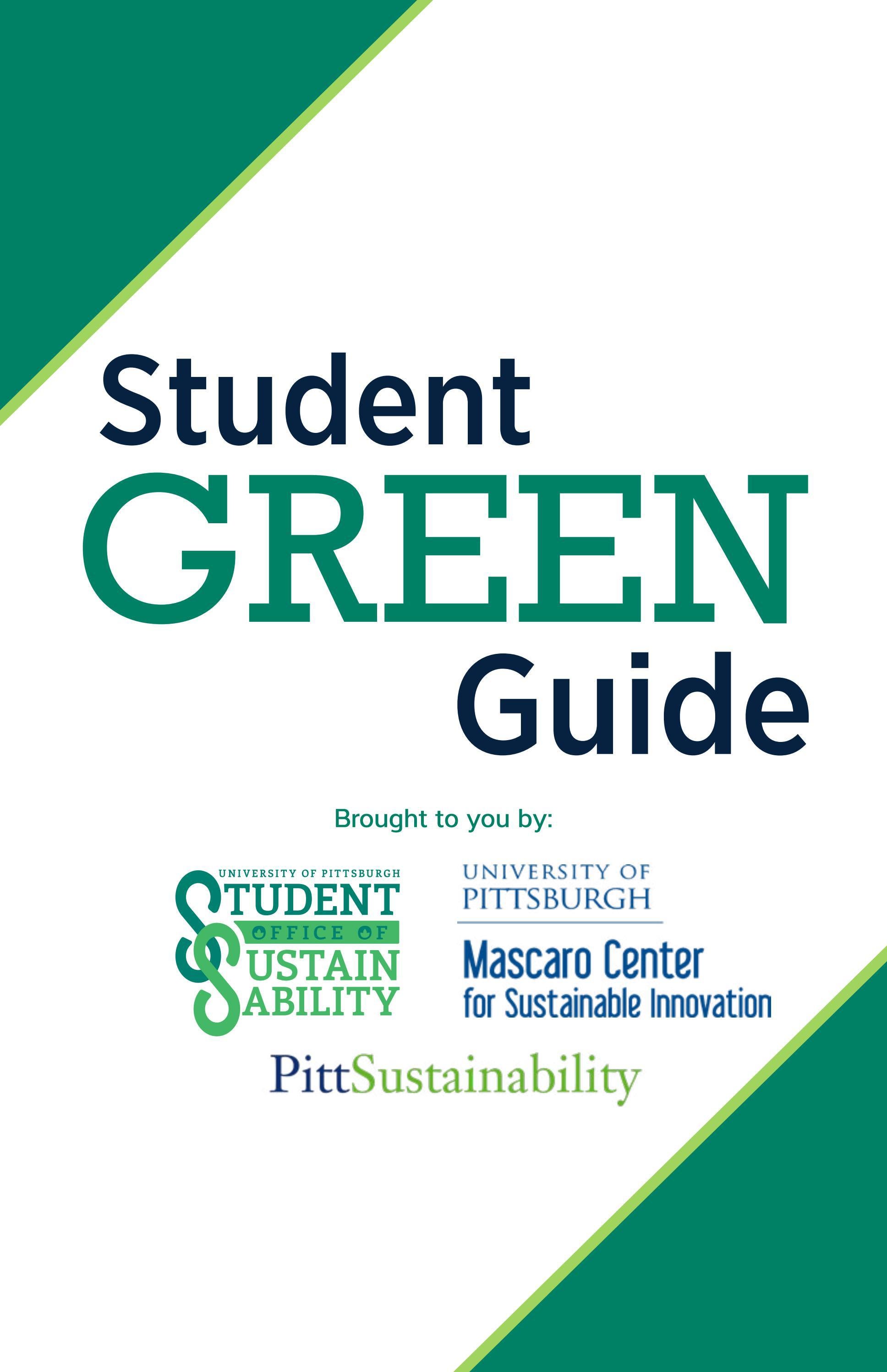 Pitt Student Green Guide (201920) by University of Pittsburgh