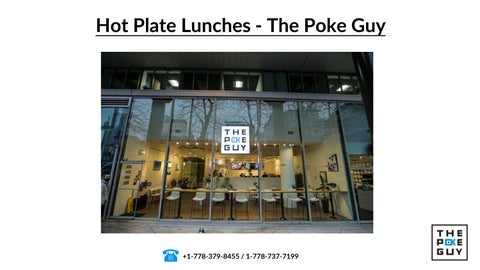 Hot Plate Lunches The Poke Guy by The Poke Guy Issuu