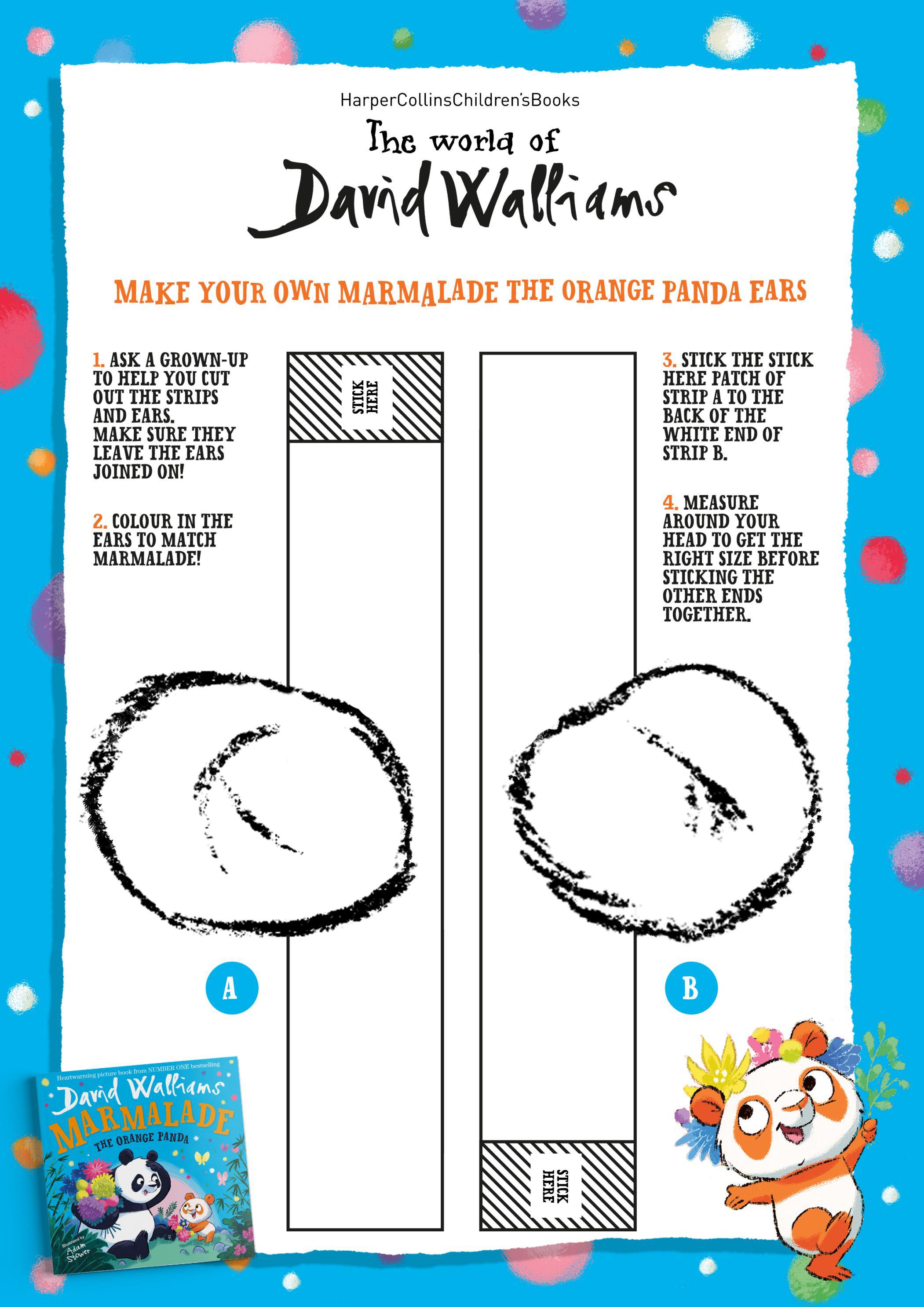 Make your own Marmalade the Orange Panda ears! by