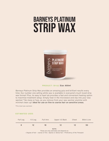 Barneys 专业 Wax 指南 第 11 页