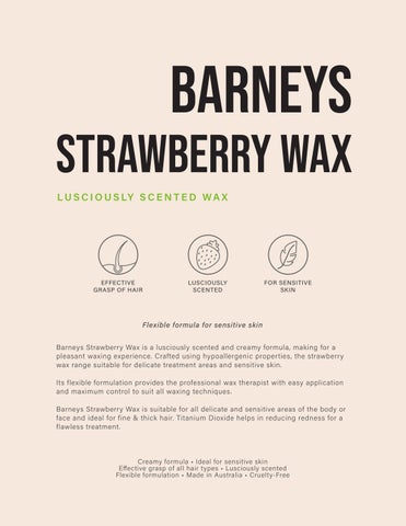 Barneys 专业 Wax 指南 第 15 页