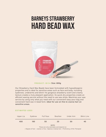 Barneys 专业 Wax 指南 第 16 页