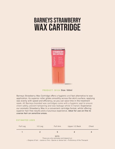 Barneys 专业 Wax 指南 第 18 页