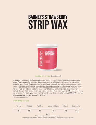 Barneys 专业 Wax 指南 第 19 页