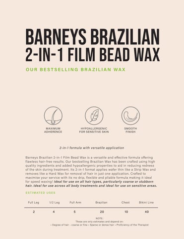 Barneys 专业 Wax 指南 第 21 页