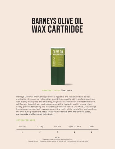 Barneys 专业 Wax 指南 第 24 页