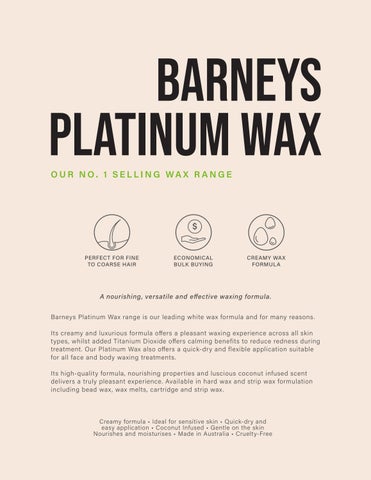Barneys 专业 Wax 指南 第 7 页