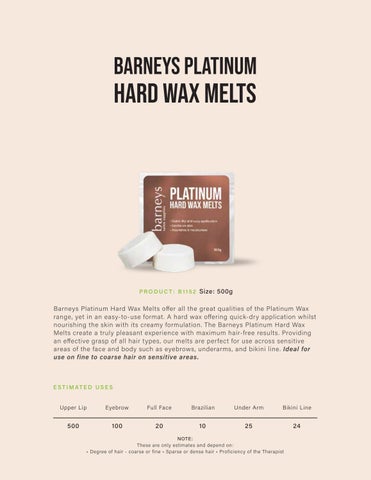 Barneys 专业 Wax 指南 第 9 页
