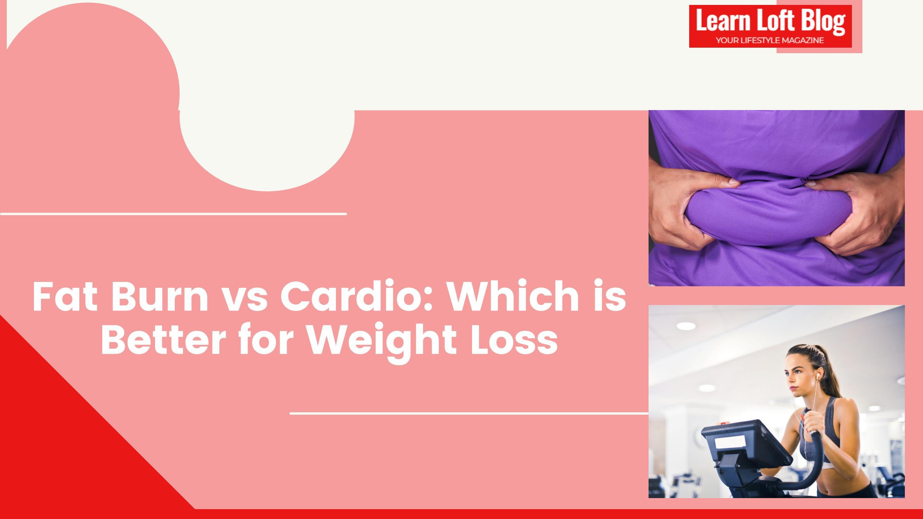Fat Burn vs Cardio Which is Better for Weight Loss by Daisymiller444