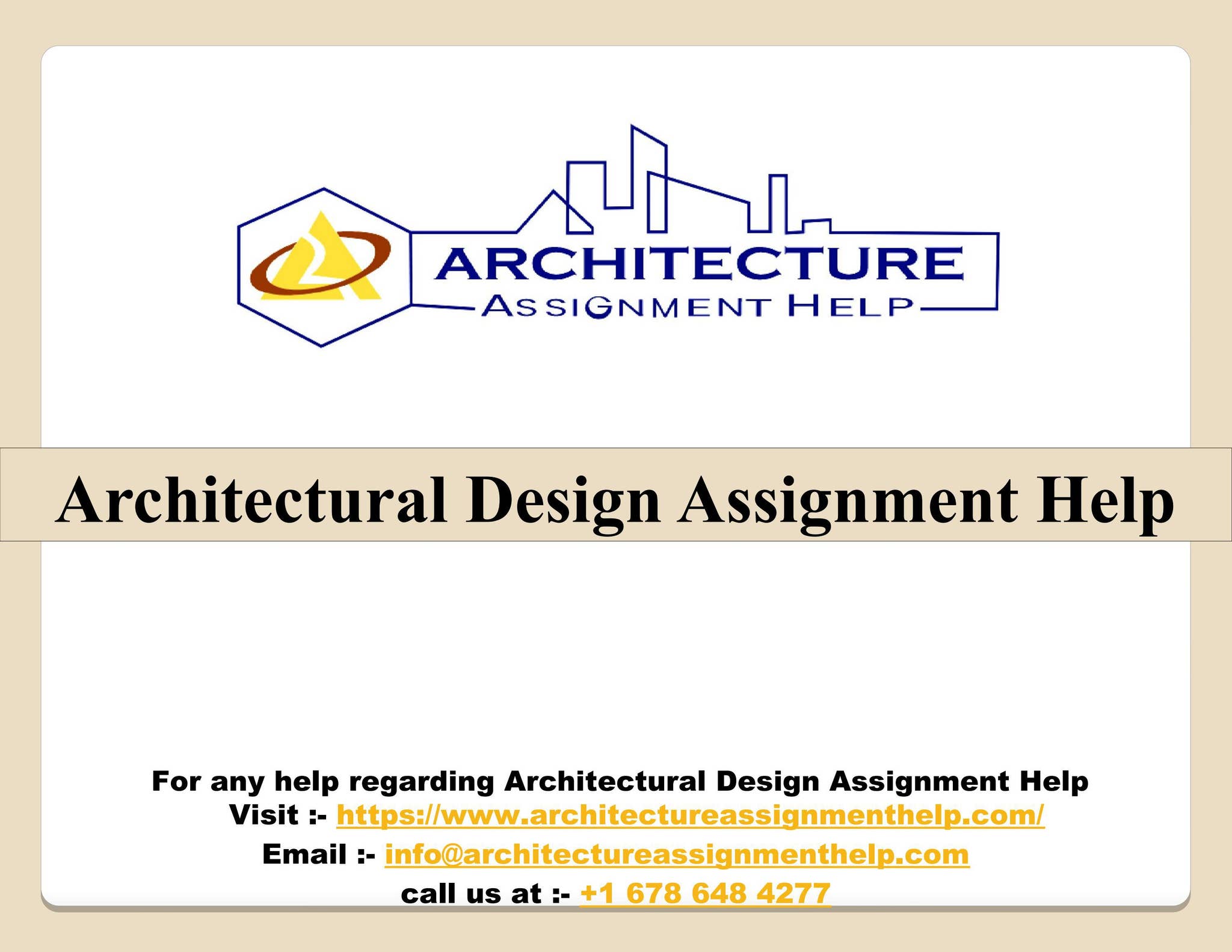 Architectural Design Assignment Help by Architecture Assignment Help ...